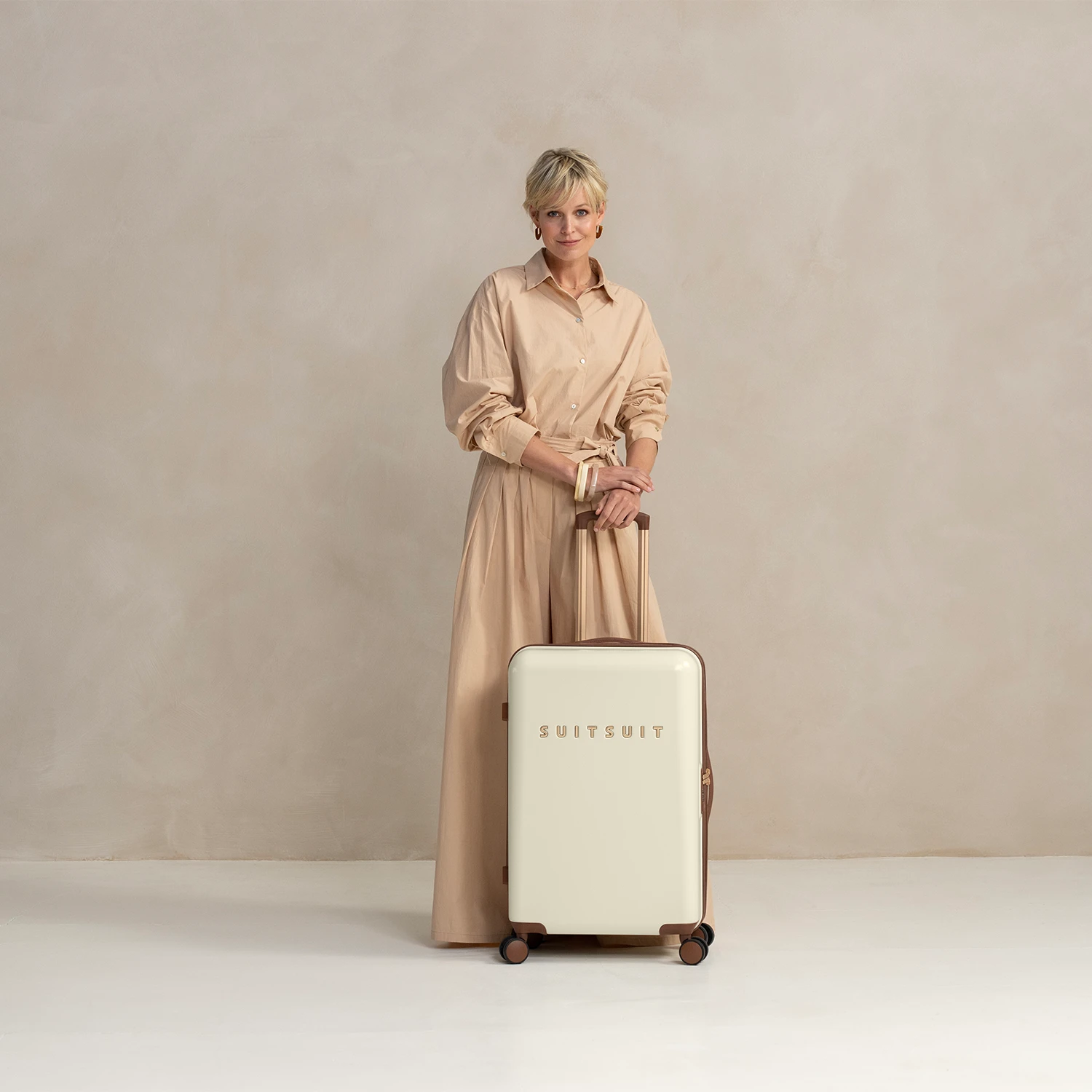 Fab Seventies - Antique White - Reiskoffer (66 Cm) 2 Fab Seventies - Antique White - Reiskoffer (66 Cm) - Afbeelding 2