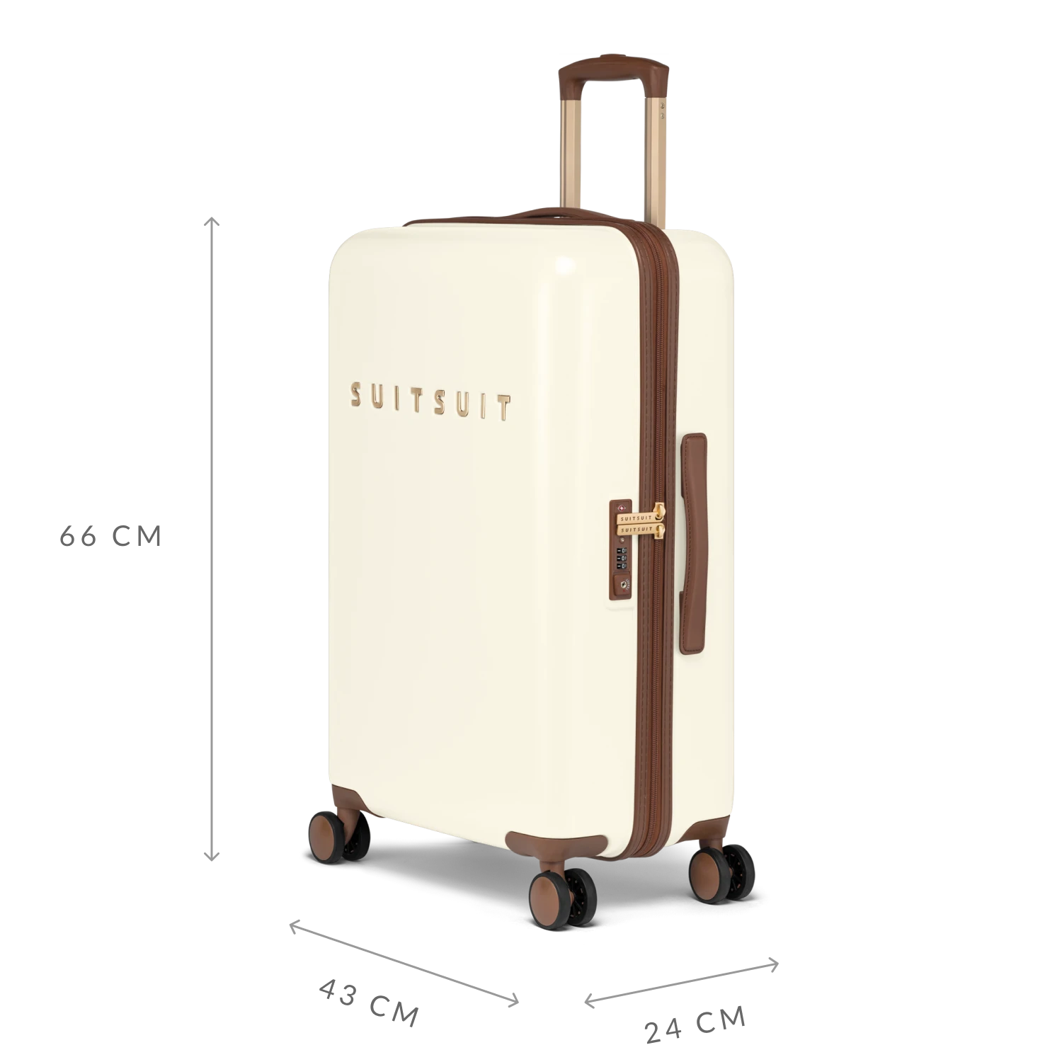 Fab Seventies - Antique White - Reiskoffer (66 Cm) 3 Fab Seventies - Antique White - Reiskoffer (66 Cm) - Afbeelding 3