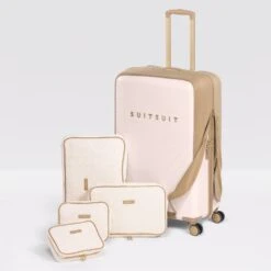 Fusion - Rose Pearl - Full Package Set (76 CM) -Suitsuit 76cm packingcubes beschermhoes staand 1 3 66f125c2 8391 49cb 9589 8bcd2bd0e4da