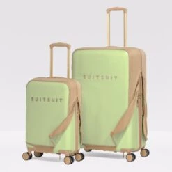 Fusion - Butterfly Green - Safe Travels Set (55/76 Cm) 12 Fusion - Butterfly Green - Safe Travels Set (55/76 Cm) -Suitsuit Duoset beschermhoezen 3