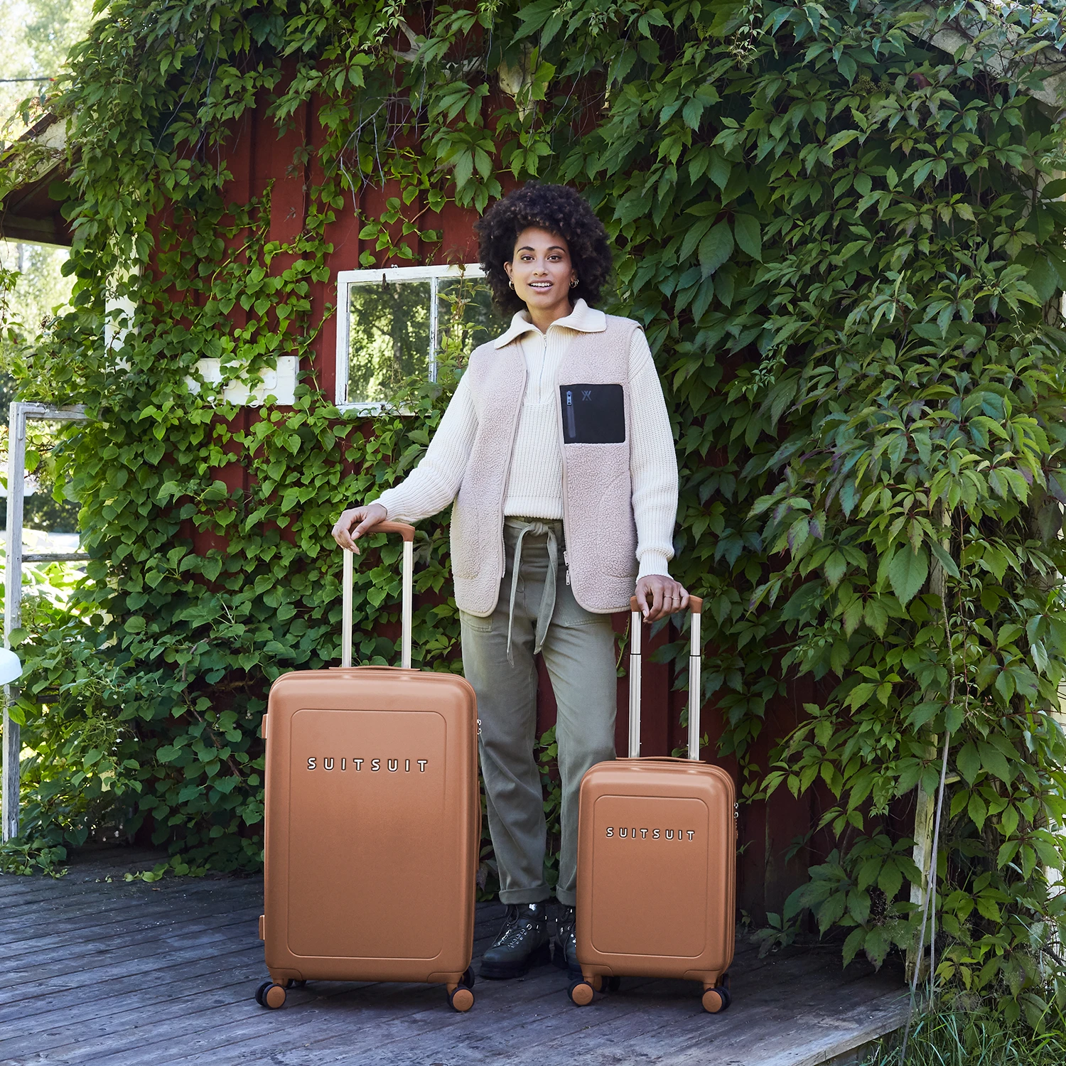 Natura - Maroon Oak - Perfect Packing Set (55/76 Cm) 2 Natura - Maroon Oak - Perfect Packing Set (55/76 Cm) - Afbeelding 2