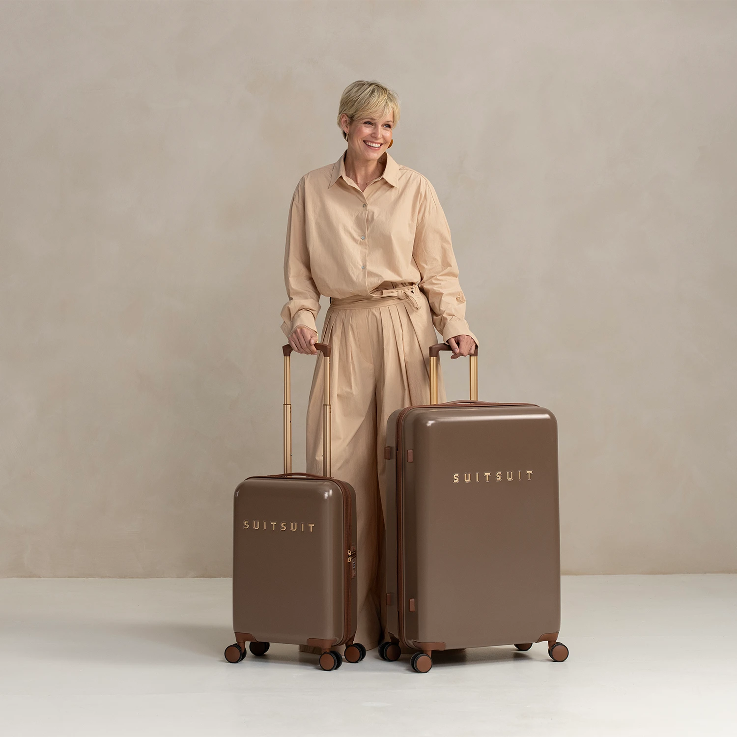 Fab Seventies - Cocoa Brown - Safe Travels Set (55/76 Cm) 2 Fab Seventies - Cocoa Brown - Safe Travels Set (55/76 Cm) - Afbeelding 2